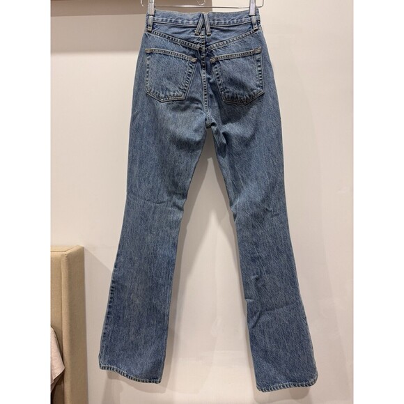 SLVRLAKE Womens Size 24 High Rise Boho Hippie Flare Jeans Blue 100% Cotton USA - Picture 2 of 9